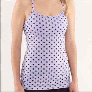 🍋 Lululemon 🍋 Purple Polka Dot Power Y
